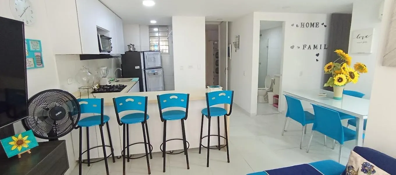 Turquesa A 5 Minutos Del Aereopuerto Daniel Lemaitre Lejlighed Cartagena Colombia